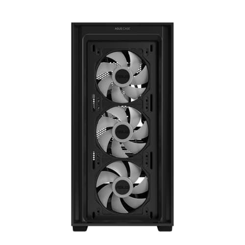 Asus A21 PLUS Micro ATX Mini Tower Black with Tempered Glass Side Panel and USB 3.2 Gen 1 Type-A image