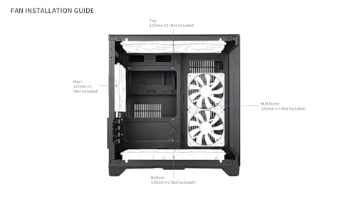BGears b-Pellucid Micro ATX Mini Tower Black Tinted Tempered Glass Side Panel image