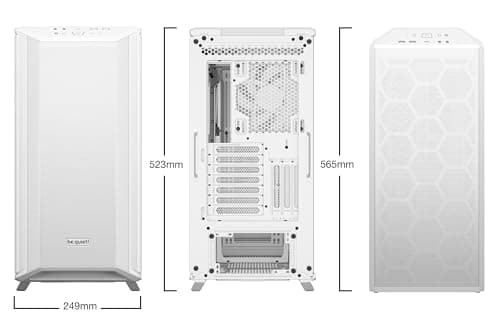 be quiet! Dark Base 701 ATX Mid Tower White Tempered Glass Side Panel image