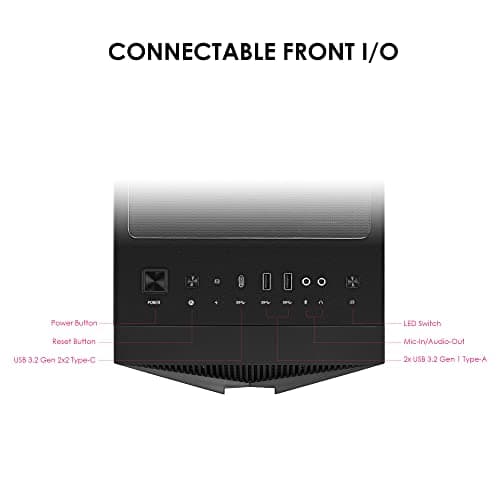 MSI MPG GUNGNIR 120R ATX Mid Tower Black with Tempered Glass Side Panel and USB 3.2 Gen 2x2 Type-C USB 3.2 Gen 1 Type-A image