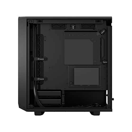 Fractal Design Meshify 2 Mini Micro ATX Mid Tower Black with Tinted Tempered Glass Side Panel and USB 3.2 Gen 2 Type-C USB 3.2 Gen 1 Type-A image