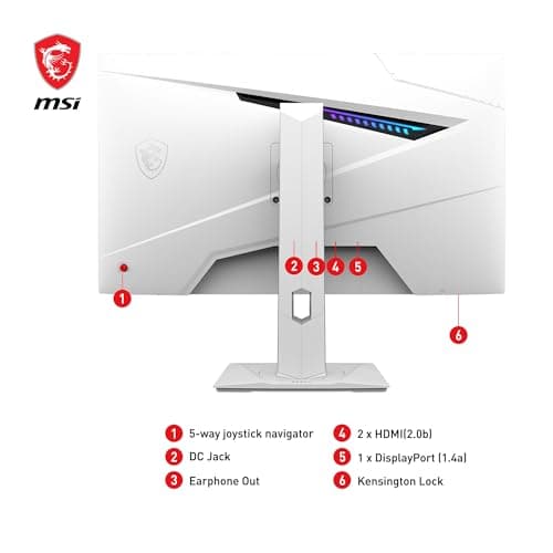 MSI MAG 274QRFW 27" WQHD 180 Hz Rapid IPS Monitor White image