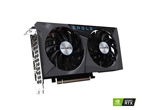 GIGABYTE GeForce RTX 3050 Eagle OC 8G Graphics Card, 2X WINDFORCE Fans, 8GB 128-bit GDDR6, GV-N3050EAGLE OC-8GD Video Card image