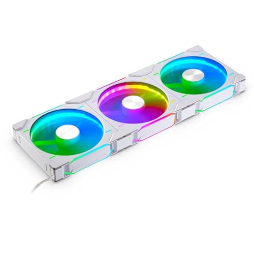Phanteks PH-F140D30 140mm White 71.93 CFM PWM Addressable RGB 3-Pack image