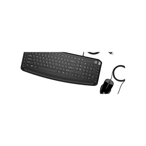 HP 200 Wired Standard Keyboard With Optical Mouse image
