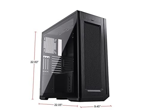 Phanteks Enthoo Pro 2 ATX Full Tower Black with Tempered Glass Side Panel and USB 3.2 Gen 2 Type-C, USB 3.2 Gen 1 Type-A image