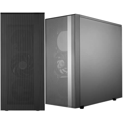 Cooler Master MasterBox NR600 (w/o ODD) ATX Mid Tower Black with Tempered Glass Side Panel image