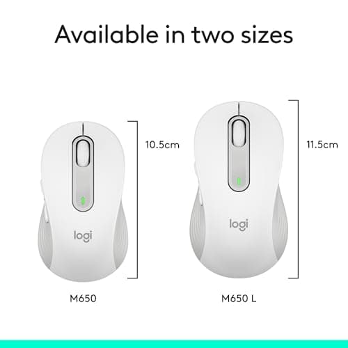 Logitech Signature M650 L Bluetooth Wireless Wired Optical Mouse image