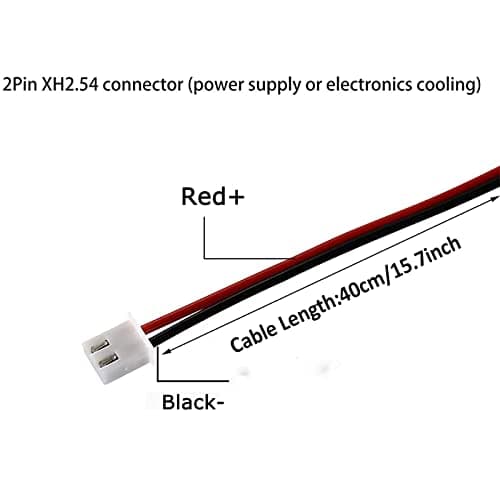 Strong Quiet 12025 Fan 120x120x25mm 12cm 120mm Computer Case Fan DC 12V Cooling Fan for Computer case 2Pin 2 Wire 1600RPM 2-Pack image