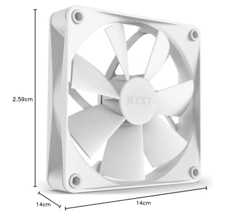 NZXT F120P (2022) 120mm White PWM 78.02 CFM image