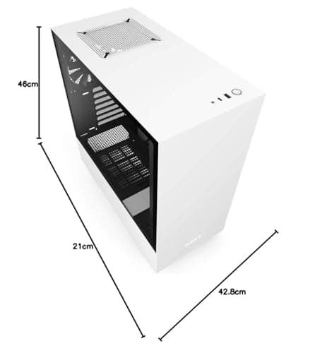 NZXT H510 ATX Mid Tower White Tempered Glass Side Panel image