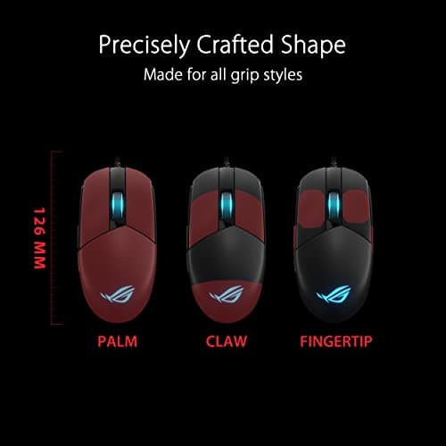 Asus ROG Strix Impact III Wired Optical Gaming Mouse image