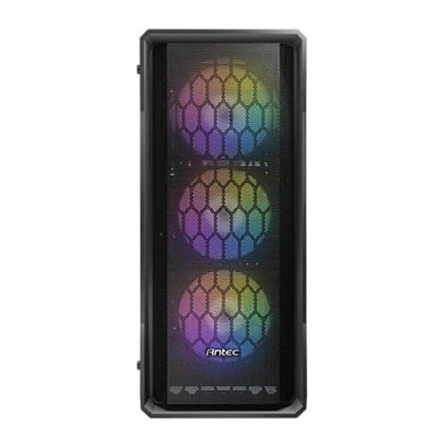 Antec AX20 ATX Mid Tower Black with Tempered Glass Side Panel and USB 3.2 Gen 1 Type-A, USB 2.0 Type-A image