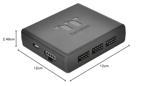 Thermaltake Riing Plus TT 120mm Black PWM Addressable RGB 3-Pack image