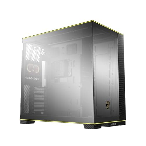 Lian Li O11D EVO RGB Automobili Lamborghini ATX Mid Tower Black / Gold Tempered Glass image