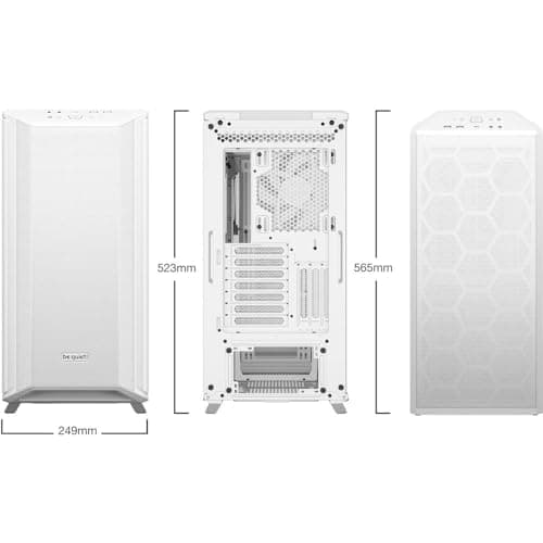 be quiet! Dark Base 701 ATX Mid Tower White Tempered Glass Side Panel image