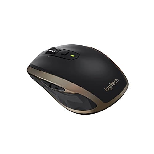 Logitech MX Anywhere 2 Wireless Mouse - Use On Any Surface, Hyper-Fast Scrolling, Rechargeable, for Apple Mac or Microsoft Windows Computers and laptops, Meteorite image