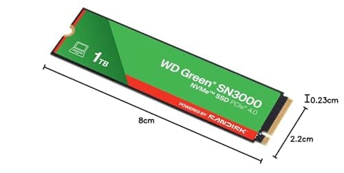 Western Digital WD Green SN3000 1TB SSD M.2-2280 PCIe 4.0 x4 NVMe image