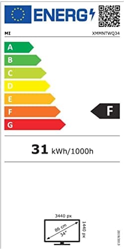 Xiaomi Mi 34" 3440x1440 144Hz VA Curved Monitor image