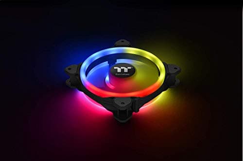 Thermaltake Riing Trio 14 RGB TT Premium Edition 140mm RGB PWM 60.68 CFM Black 3-Pack image