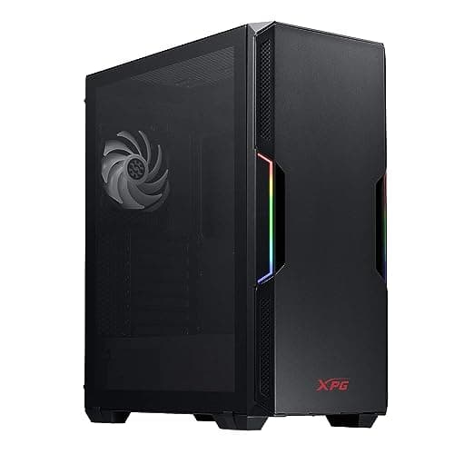 ADATA XPG STARKER ATX Mid Tower Black with Tempered Glass Side Panel, USB 3.2 Gen 1 Type-A Front Panel, and 400 x 215 x 465 mm Dimensions main image