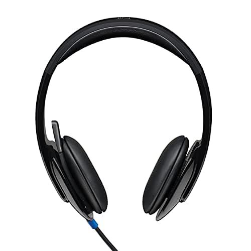 Logitech H540 Wired Headset Closed Black and Blue image