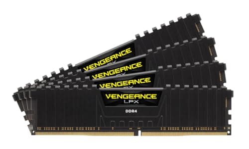 Corsair Vengeance LPX Black / Yellow DDR4-2666 CL16 128GB (4x32GB) image