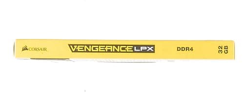 Corsair Vengeance LPX Black / Yellow DDR4-3000 CL16 32GB (1x32GB) image