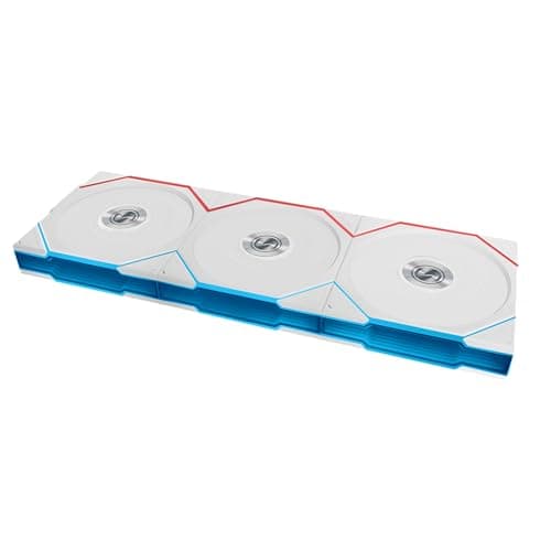 Lian Li UNI FAN TL Wireless 120mm 83.4 CFM Addressable RGB Reverse PWM White 3-Pack main image