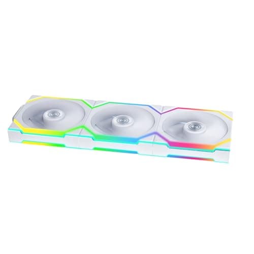 Lian Li UNI FAN SL Wireless 120mm White PWM Addressable RGB 64.05 CFM 3-Pack image