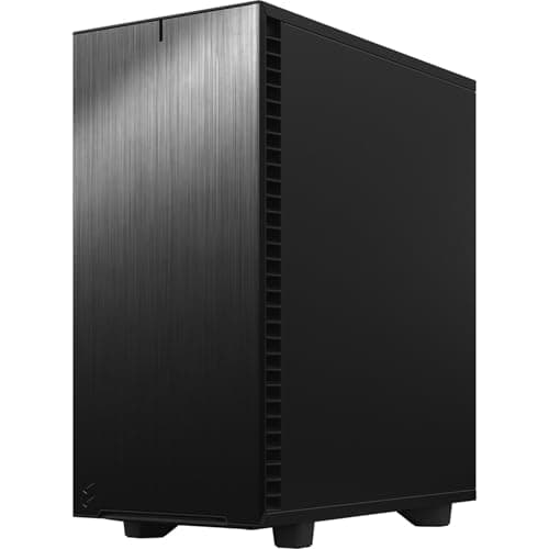 Fractal Design Define 7 Compact ATX Mid Tower Black with Tinted Tempered Glass Side Panel and Front Panel USB 3.2 Gen 2 Type-C, USB 3.2 Gen 1 Type-A, USB 2.0 Type-A image