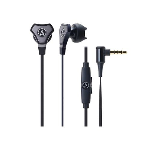 Audio-Technica ATH-CHX5ISBK Closed Earbud With Microphone image