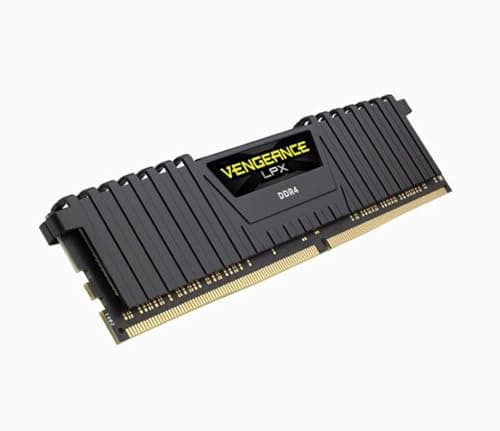 Corsair Vengeance LPX Black / Yellow DDR4-2666 CL16 32GB (1x32GB) image