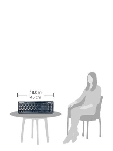 Microsoft APB-00001 Wired Slim Keyboard With Optical Mouse image