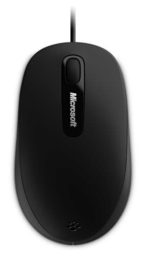 Microsoft S9J-00001 Wired Optical Black Mouse image