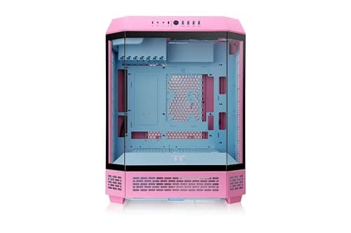 Thermaltake The Tower 600 ATX Mid Tower Pink with Tempered Glass Side Panel and USB 3.2 Gen 2 Type-C, USB 3.2 Gen 1 Type-A image