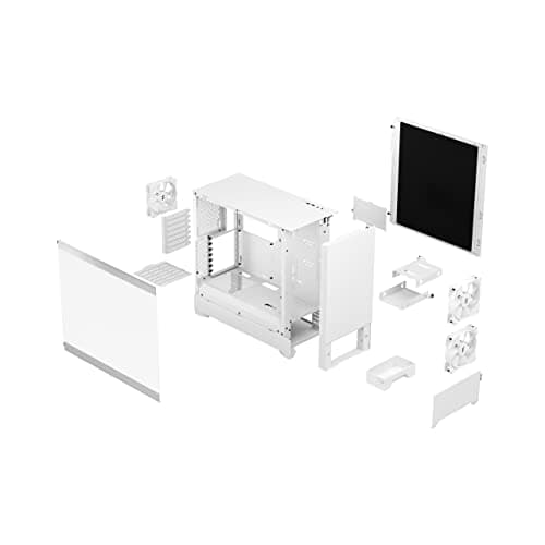 Fractal Design Pop Silent ATX Mid Tower White Tempered Glass Side Panel image