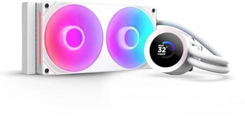 NZXT KRAKEN PLUS RGB 240 MM WHITE AIO LIQUID COOLER WITH 1.54" LCD image