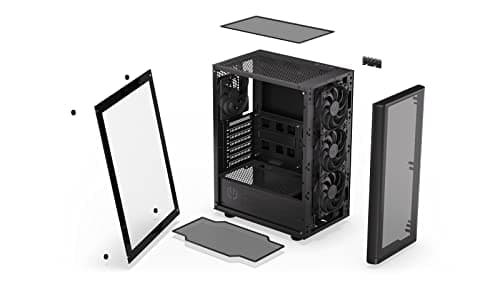 ENDORFY Ventum 200 Air ATX Mid Tower Black with Tempered Glass Side Panel and USB 3.2 Gen 1 Type-A image