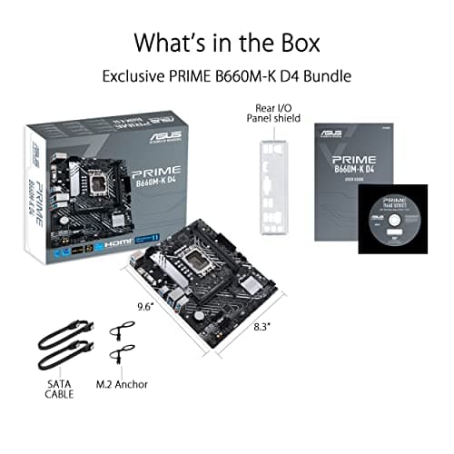 Asus B660 PRIME B660M-K D4 LGA1700 DDR4 Micro ATX image