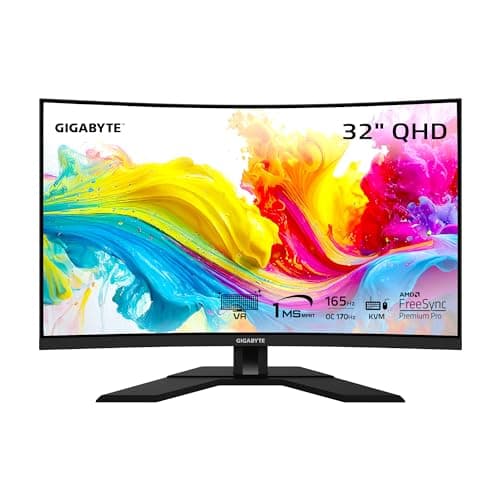 Gigabyte M32QC-SA 31.5" 1440p 170Hz VA Curved Monitor image