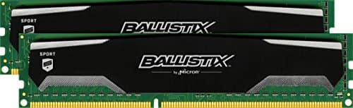Crucial Ballistix Sport Black / Silver DDR3-1600 CL9 16GB (2x8GB) image