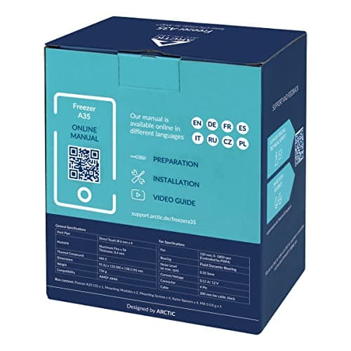 ARCTIC Freezer A35 Air 158mm Black / White image