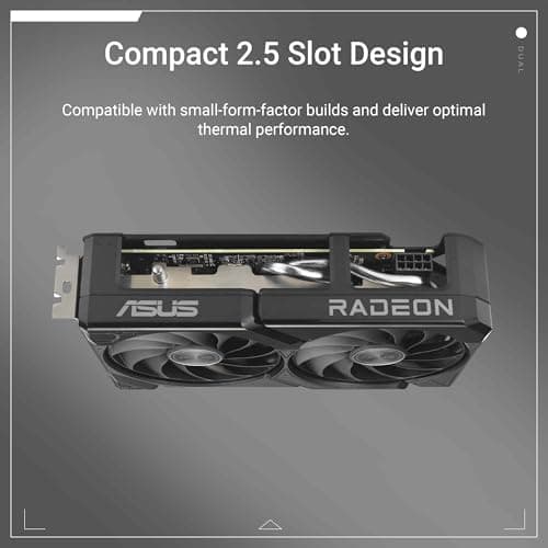 ASUS Dual Radeon RX 9060 XT 16GB GDDR6 Black image