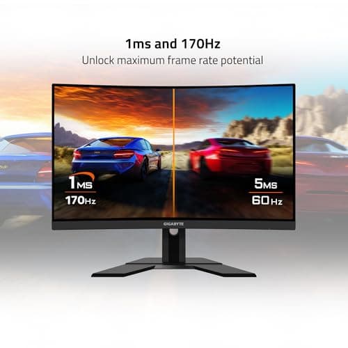Gigabyte G27FC A 27" 1080p 170Hz VA Curved Monitor image