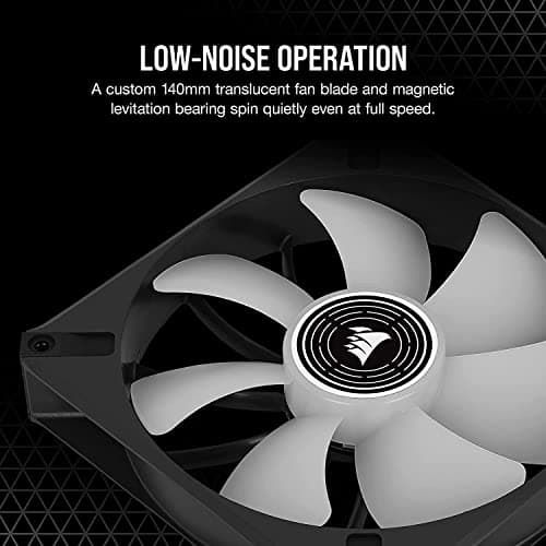 Corsair ML140 120mm LED White PWM ELITE Premium 82.9 CFM Black image