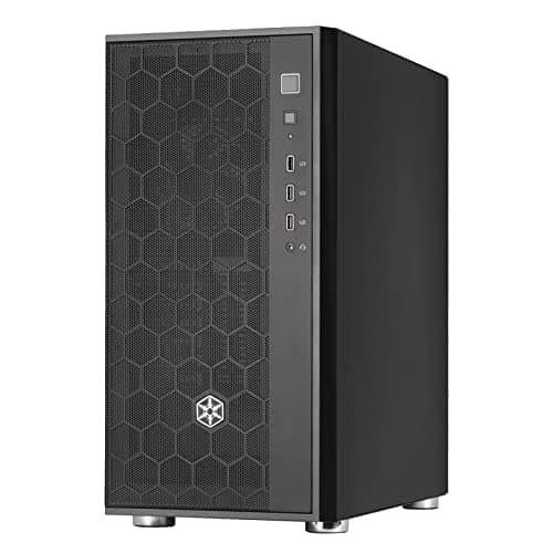 Silverstone FARA R1 PRO V2 ATX Mid Tower Black with Tempered Glass Side Panel and USB 3.2 Gen 1 Type-A, USB 2.0 Type-A image