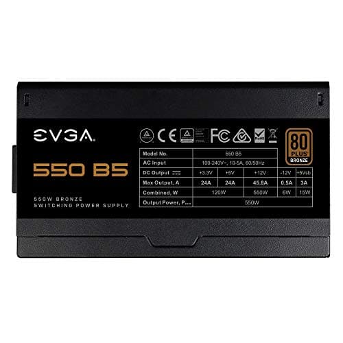EVGA 550 B5 550W Fully Modular 80+ Bronze Certified image