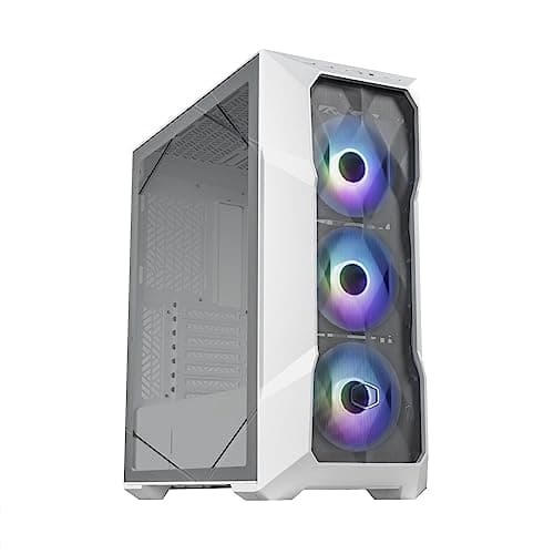 Cooler Master MasterBox TD500 Mesh V2 ATX Mid Tower White Tempered Glass Side Panel main image