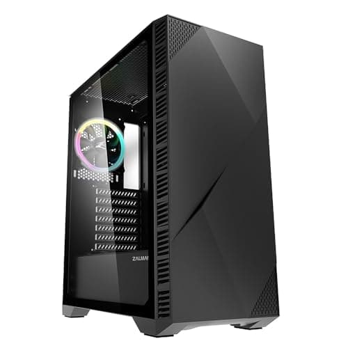 Zalman Z3 Iceberg ATX Mid Tower Black with Tempered Glass Side Panel and USB 3.2 Gen 1 Type-A / USB 2.0 Type-A image